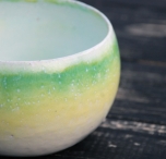 Керамическая глиняная чашка ручной работы