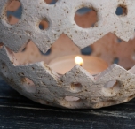 Глиняный керамический подсвечник