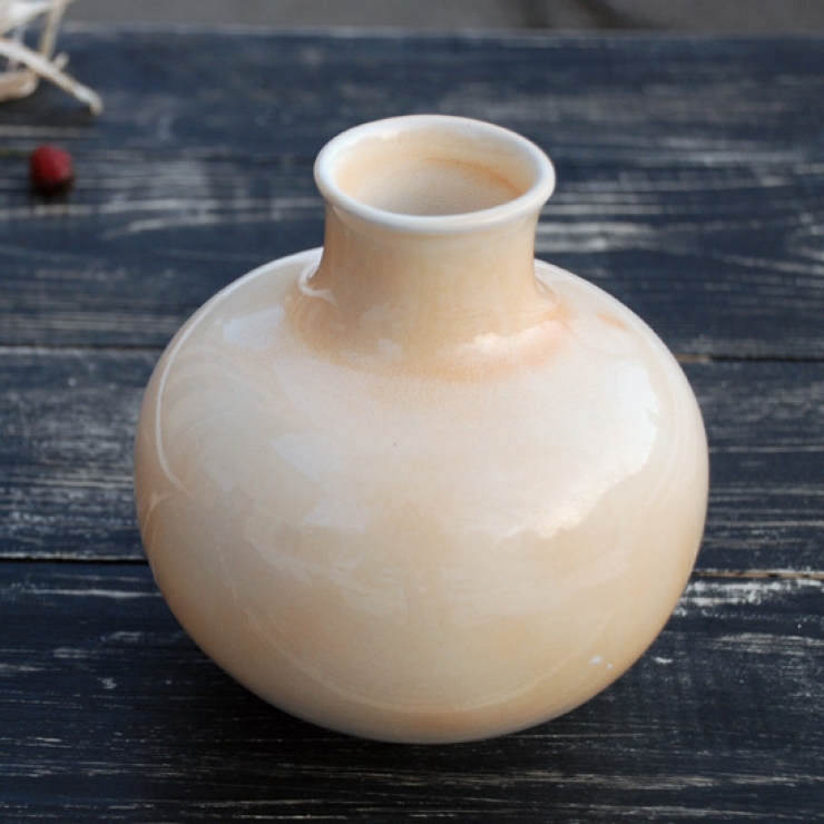 Керамическая глиняная ваза ручной работы