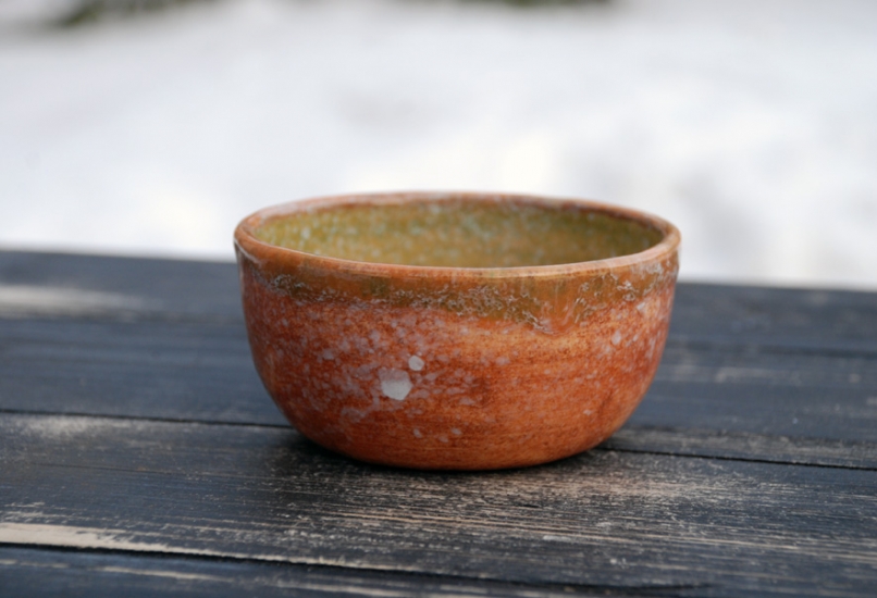 Керамическая глиняная тарелка ручной работы
